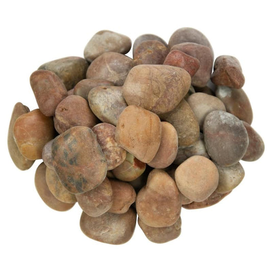 0.5 cu. ft. 3 cm to 5 cm Red Polished Pebbles 40 lb. Bag (55 bags / pallet)